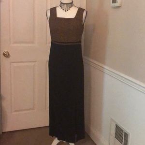 2-pc Animal print & Black dress set, size 8